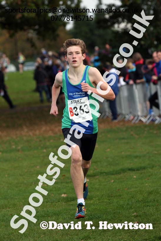 Boys under-15s Northern Cross Country Relays, Graves Park, Sheffield. Photo: David T. Hewitson/Sports for All Pics
